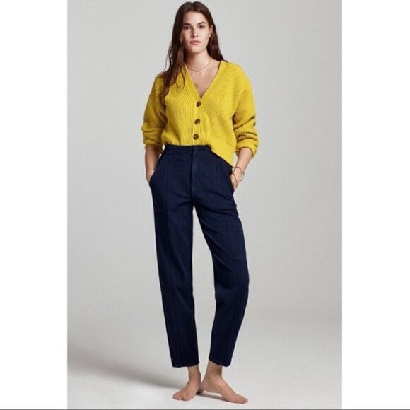 NEW Anthropologie Pilcro Ultra High-Rise Relaxed Jogger Jean Lounge Pant Size 32 - Picture 1 of 4